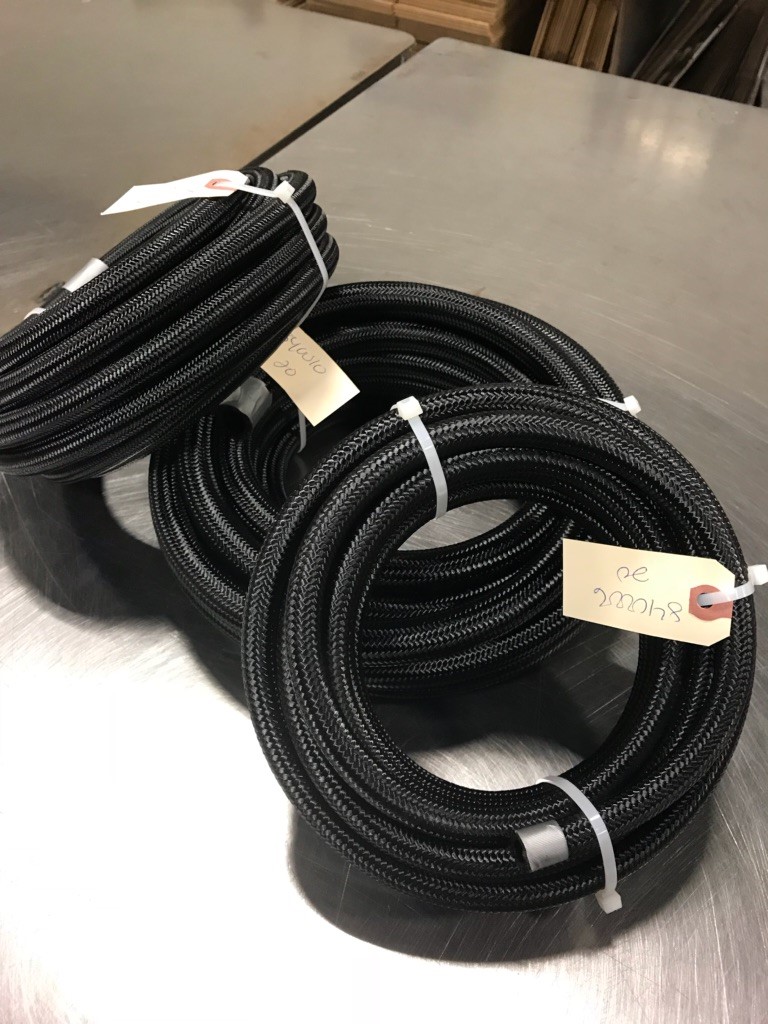 PREMIUM BLACK NYLON RACE HOSE