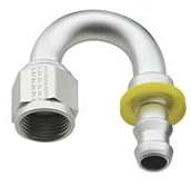 180 DEGREE PUSH-LITE HOSE ENDS, CLEAR